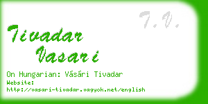 tivadar vasari business card